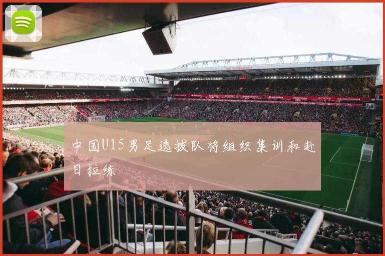 中国U15男足选拔队将组织集训和赴日拉练